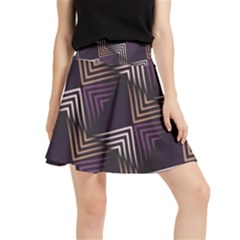 Zigzag Motif Design Waistband Skirt