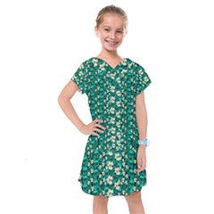 Cherry Blossom Forest Of Peace And Love Sakura Kids  Drop Waist Dress by pepitasart