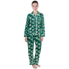 Cherry Blossom Forest Of Peace And Love Sakura Satin Long Sleeve Pyjamas Set by pepitasart