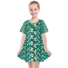 Cherry Blossom Forest Of Peace And Love Sakura Kids  Smock Dress by pepitasart