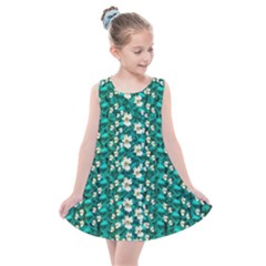 Cherry Blossom Forest Of Peace And Love Sakura Kids  Summer Dress by pepitasart