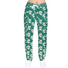 Cherry Blossom Forest Of Peace And Love Sakura Women Velvet Drawstring Pants by pepitasart