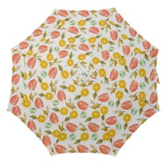 Citrus Gouache Pattern Straight Umbrellas by EvgeniaEsenina