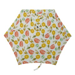 Citrus Gouache Pattern Mini Folding Umbrellas by EvgeniaEsenina