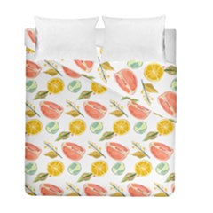 Citrus Gouache Pattern Duvet Cover Double Side (full/ Double Size) by EvgeniaEsenina