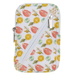 Citrus Gouache Pattern Belt Pouch Bag (large) by EvgeniaEsenina