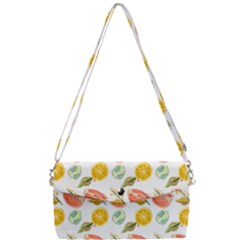 Citrus Gouache Pattern Removable Strap Clutch Bag by EvgeniaEsenina