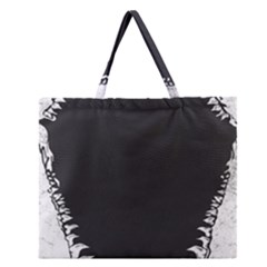 Shark Jaws Zipper Large Tote Bag