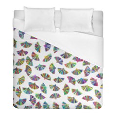 Folding Fan Background Wallpaper Duvet Cover (full/ Double Size)