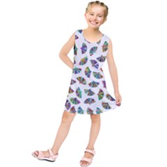 Folding Fan Background Wallpaper Kids  Tunic Dress