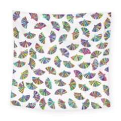 Folding Fan Background Wallpaper Square Tapestry (large) by HermanTelo