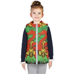 Ragnarok Dragon Monster Kids  Hooded Puffer Vest by HermanTelo