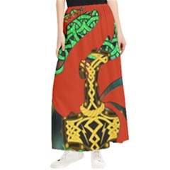 Ragnarok Dragon Monster Maxi Chiffon Skirt