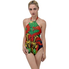 Ragnarok Dragon Monster Go With The Flow One Piece Swimsuit by HermanTelo