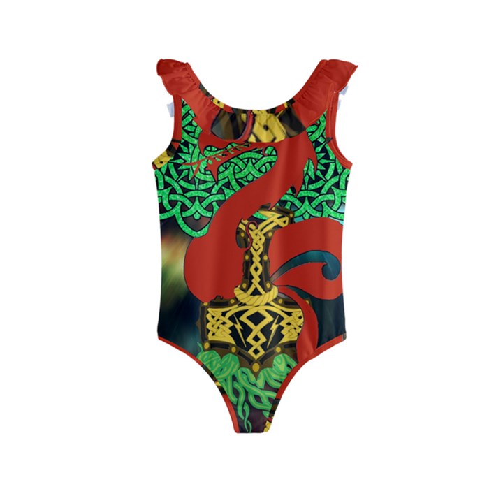 Ragnarok Dragon Monster Kids  Frill Swimsuit