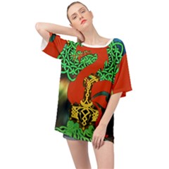 Ragnarok Dragon Monster Oversized Chiffon Top by HermanTelo