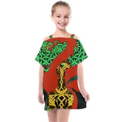 Ragnarok Dragon Monster Kids  One Piece Chiffon Dress by HermanTelo