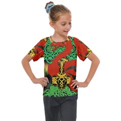 Ragnarok Dragon Monster Kids  Mesh Piece Tee