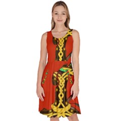 Ragnarok Dragon Monster Knee Length Skater Dress With Pockets