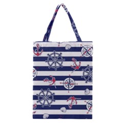 Seamless-marine-pattern Classic Tote Bag by BangZart