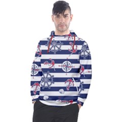 Seamless-marine-pattern Men s Pullover Hoodie