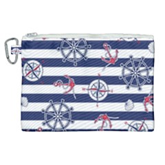 Seamless-marine-pattern Canvas Cosmetic Bag (xl)