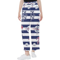 Seamless-marine-pattern Women s Pants 