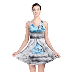 Hands Horse Hand Dream Reversible Skater Dress