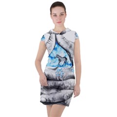 Hands Horse Hand Dream Drawstring Hooded Dress