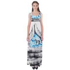 Hands Horse Hand Dream Empire Waist Maxi Dress