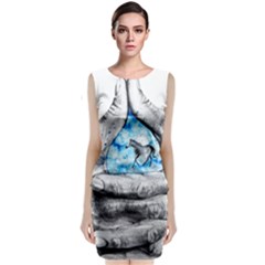 Hands Horse Hand Dream Classic Sleeveless Midi Dress