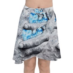 Hands Horse Hand Dream Chiffon Wrap Front Skirt