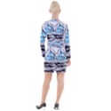 Hands Horse Hand Dream Button Long Sleeve Dress View2