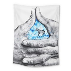 Hands Horse Hand Dream Medium Tapestry by HermanTelo