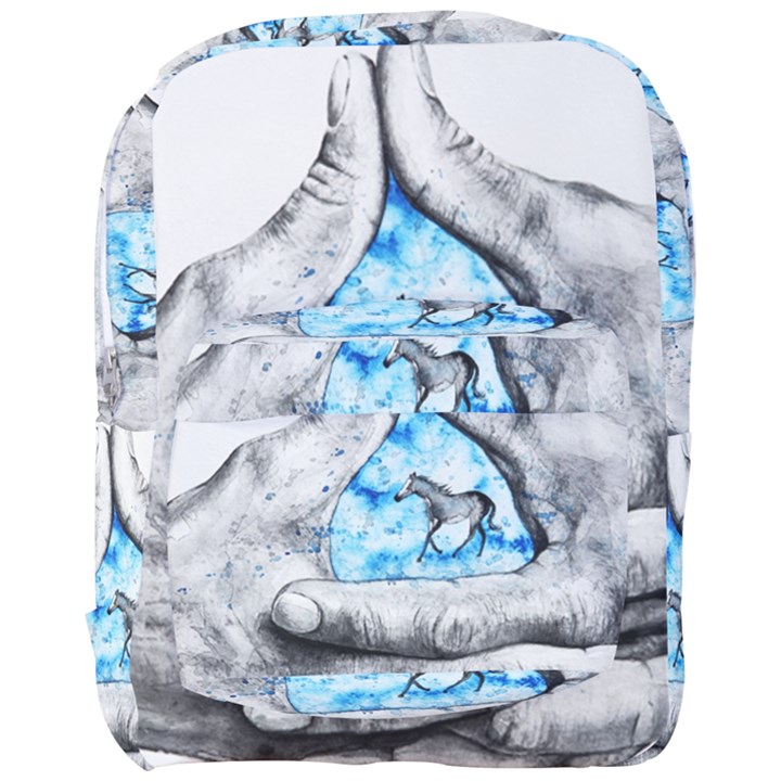 Hands Horse Hand Dream Full Print Backpack