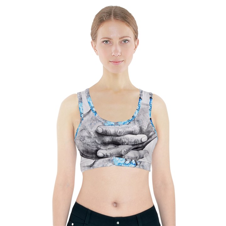 Hands Horse Hand Dream Sports Bra With Pocket