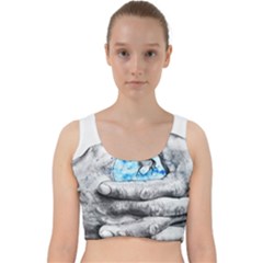 Hands Horse Hand Dream Velvet Racer Back Crop Top