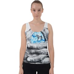 Hands Horse Hand Dream Velvet Tank Top