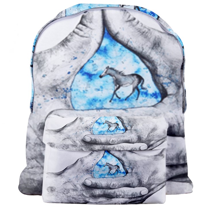 Hands Horse Hand Dream Giant Full Print Backpack