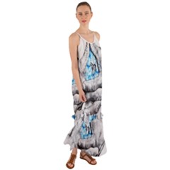 Hands Horse Hand Dream Cami Maxi Ruffle Chiffon Dress