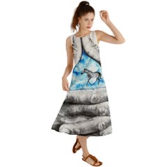 Hands Horse Hand Dream Summer Maxi Dress