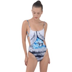 Hands Horse Hand Dream Tie Strap One Piece Swimsuit by HermanTelo