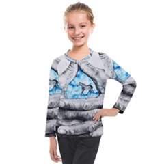 Hands Horse Hand Dream Kids  Long Mesh Tee