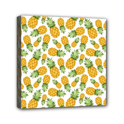 Pineapples Mini Canvas 6  X 6  (stretched) by goljakoff