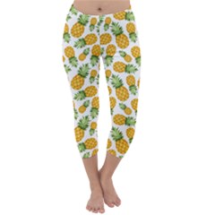 Pineapples Capri Winter Leggings  by goljakoff