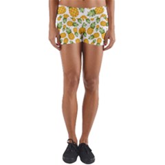 Pineapples Yoga Shorts by goljakoff