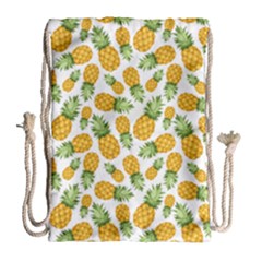 Pineapples Drawstring Bag (large) by goljakoff