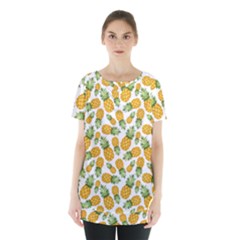 Pineapples Skirt Hem Sports Top by goljakoff