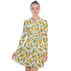 Pineapples Long Sleeve Panel Dress by goljakoff