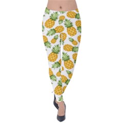 Pineapples Velvet Leggings by goljakoff